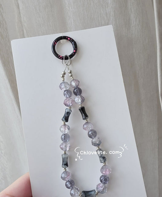 SHW phone strap ( purple + black theme )