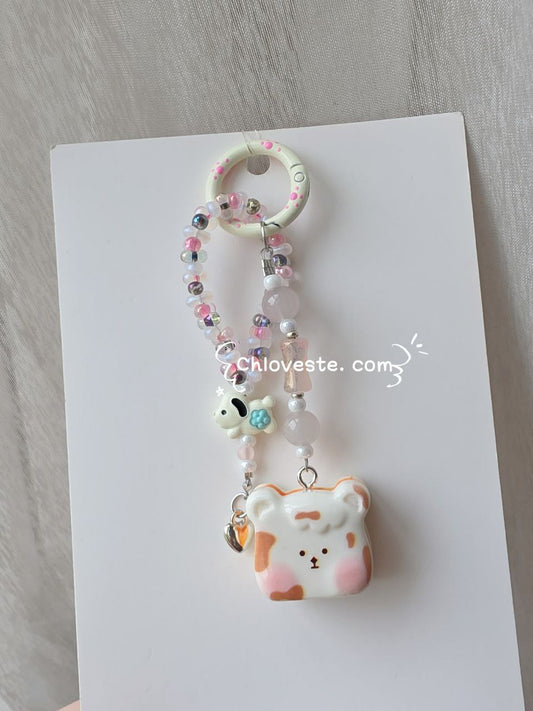 SHW bread doggy keychain