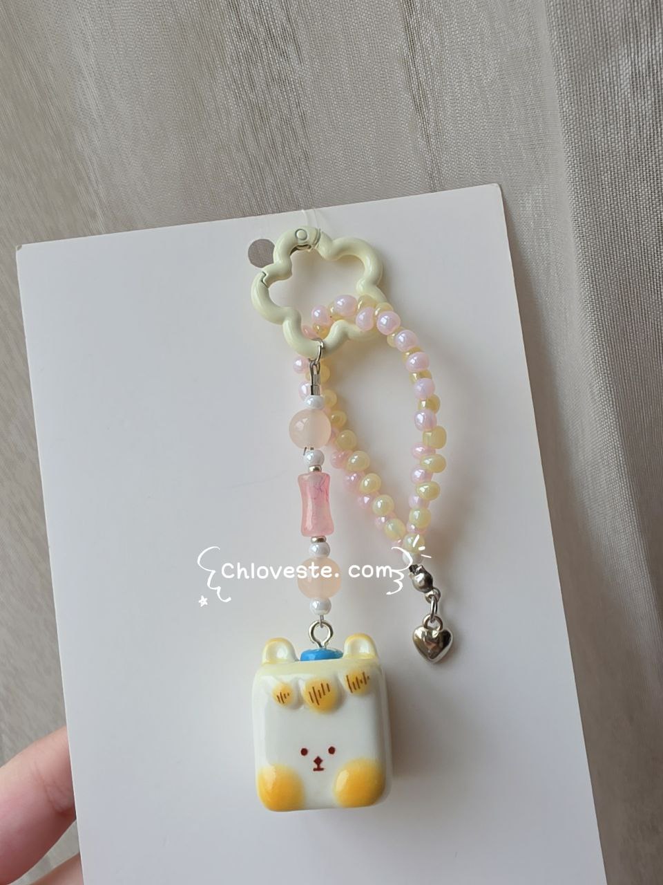 SHW bread doggy keychain