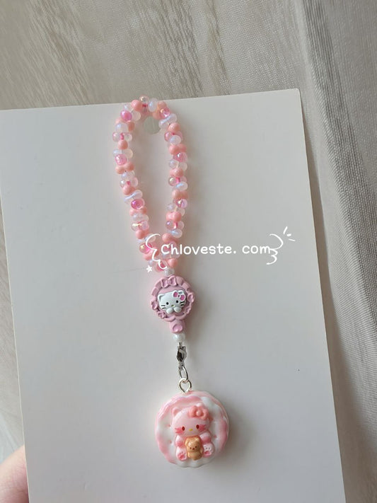 Hello kitty biscuit keychain