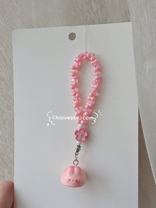 Bunny bun keychain