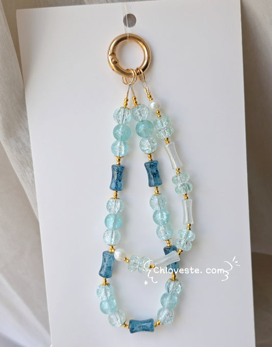 GHW double phone strap ( blue )